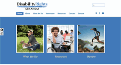 Desktop Screenshot of disabilityrightsar.org