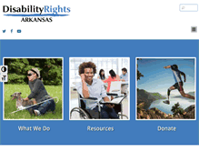 Tablet Screenshot of disabilityrightsar.org